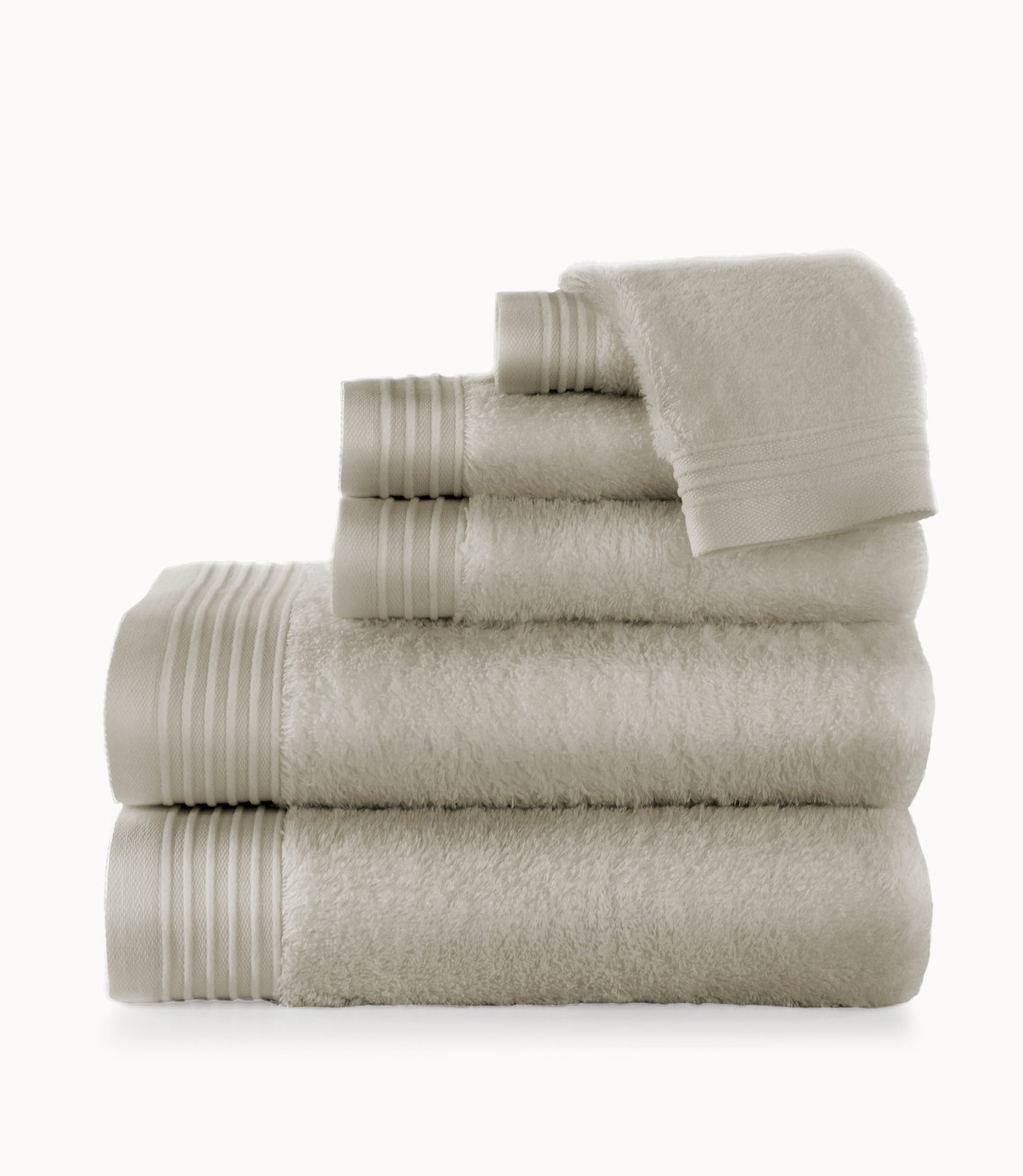 Bamboo Bath Towel Set  Stack Flint