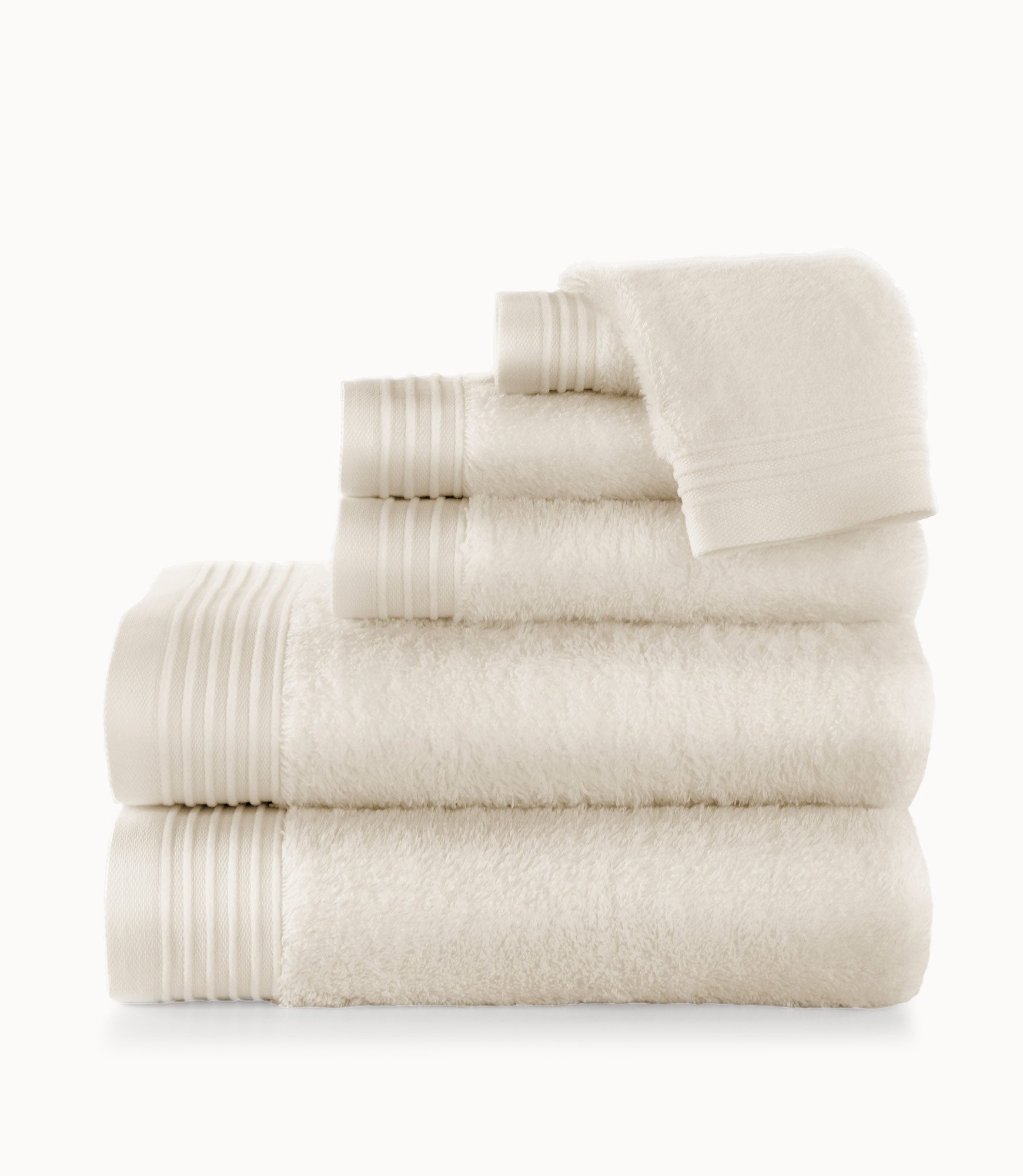 Bamboo Bath Towel Set Stack Linen