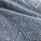 Blue paisley duvet cover detail