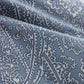 Blue paisley pillow sham fabric