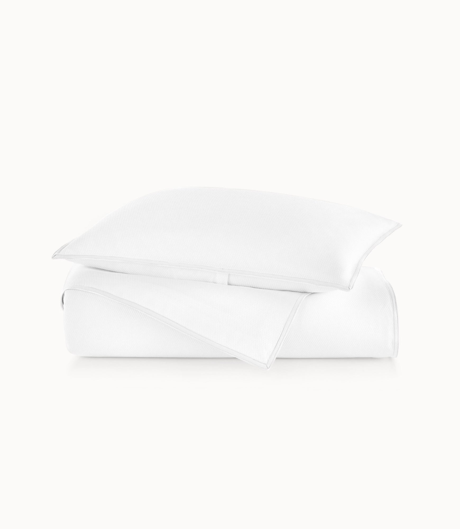 Pique II Duvet Cover White