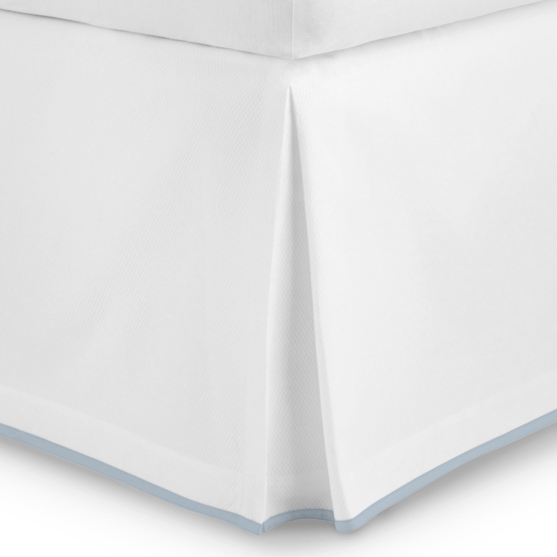 Pique Bedskirt Sky Trim