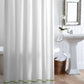 Pique 2 Tailored Shower Curtain Meadow Trim Hanging In Bathroom