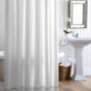 Pique 2 Tailored Shower Curtain Linen Trim Hanging In Bathroom