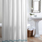 Pique 2 Tailored Shower Curtain Ocean Trim Hanging In Bathroom