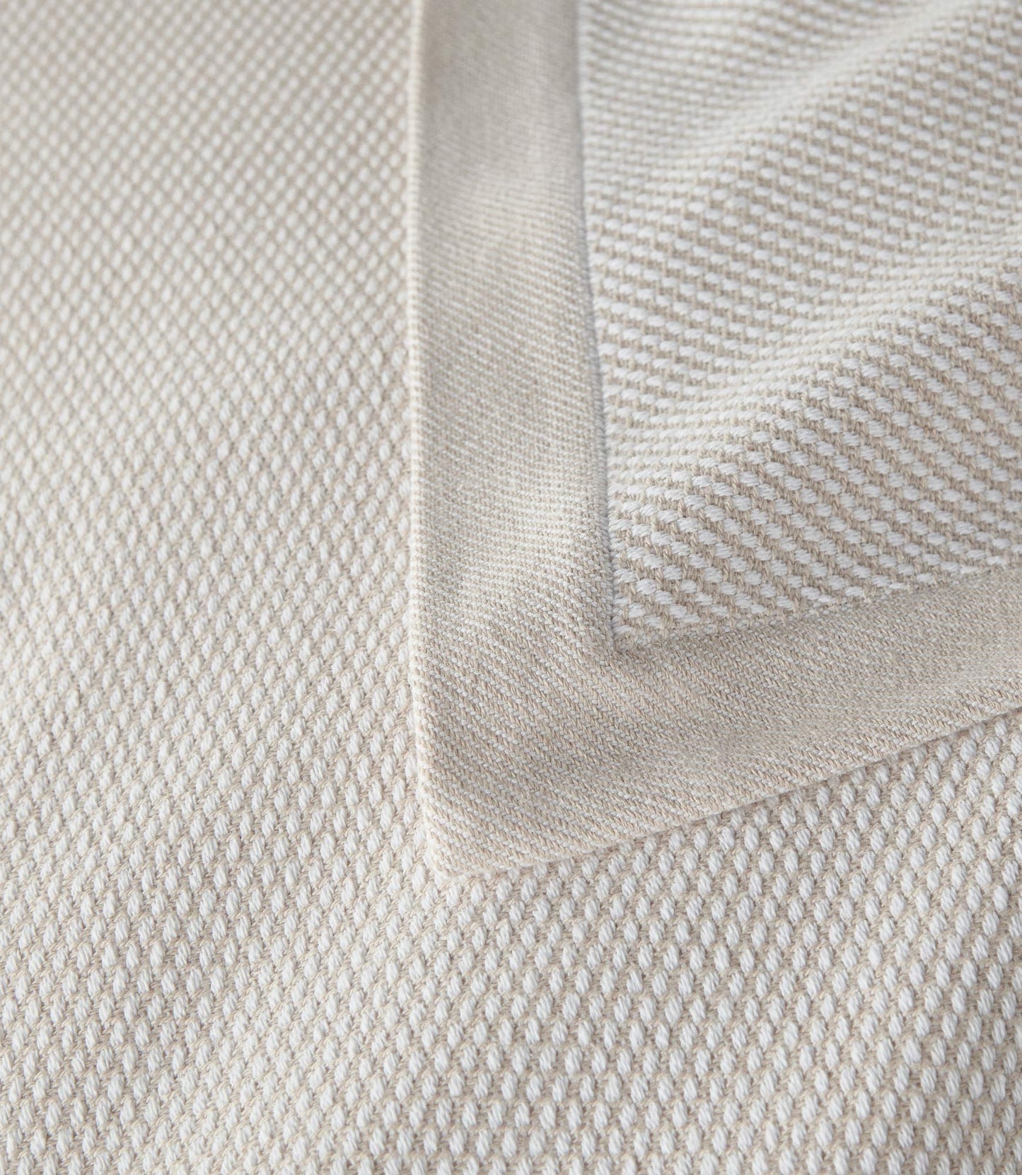 Portico Woven Blanket Linen Detail