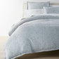 Ravenna Jacquard Duvet Cover Blue bed lifestyle