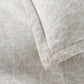 Ravenna Jacquard Sham corner detail Linen