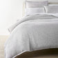 Ravenna Jacquard Duvet Cover Light Gray bed lifestyle