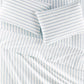 Products Ribbon Stripe Percale Sheet Set Denim