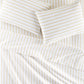 Ribbon Stripe Percale Fitted Sheet Set Honey