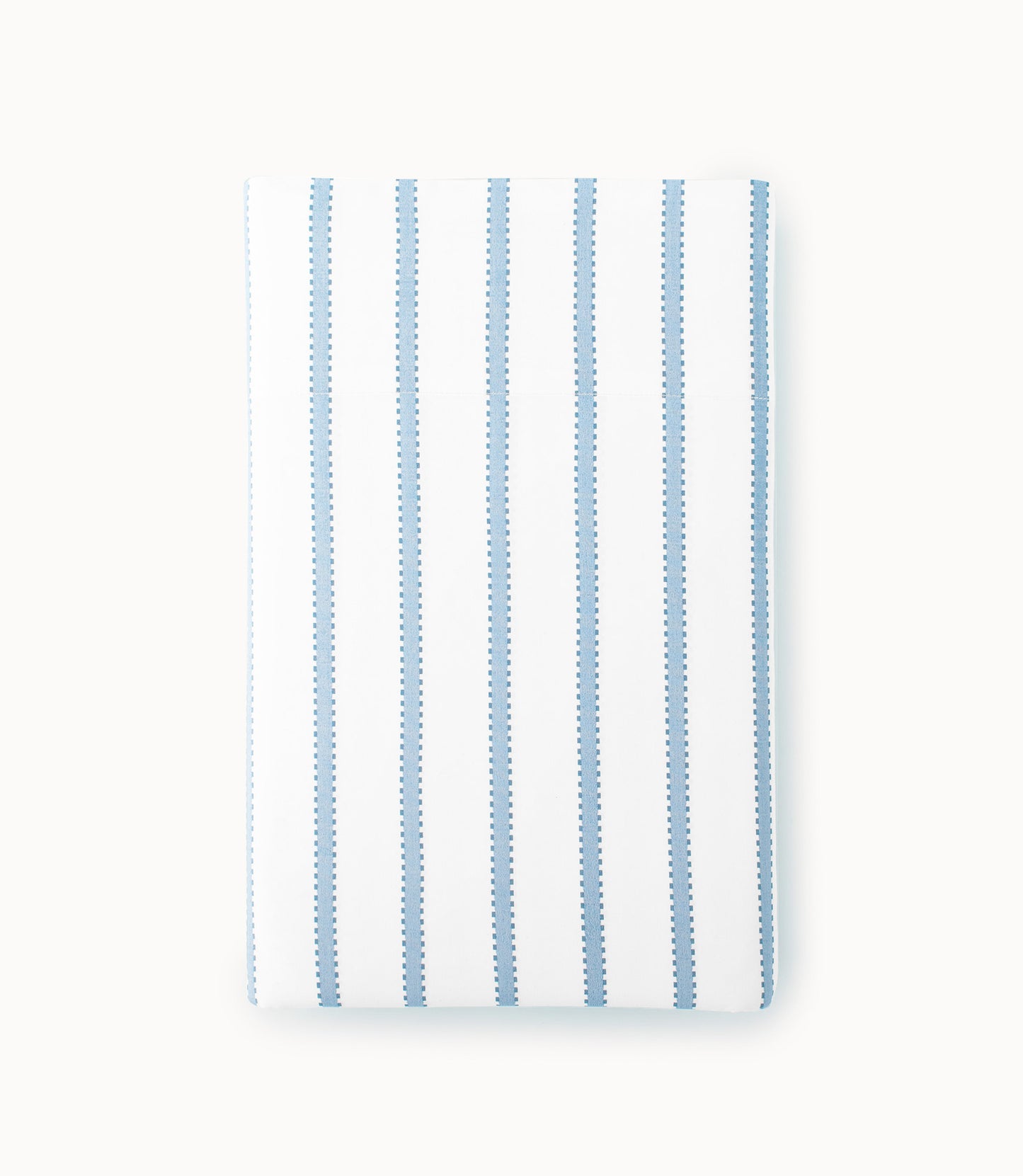 Ribbon Stripe Percale Flat Sheet Denim