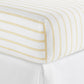Ribbon Stripe Percale Fitted Sheet Honey