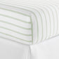 Ribbon Stripe Percale Fitted Sheet Olive