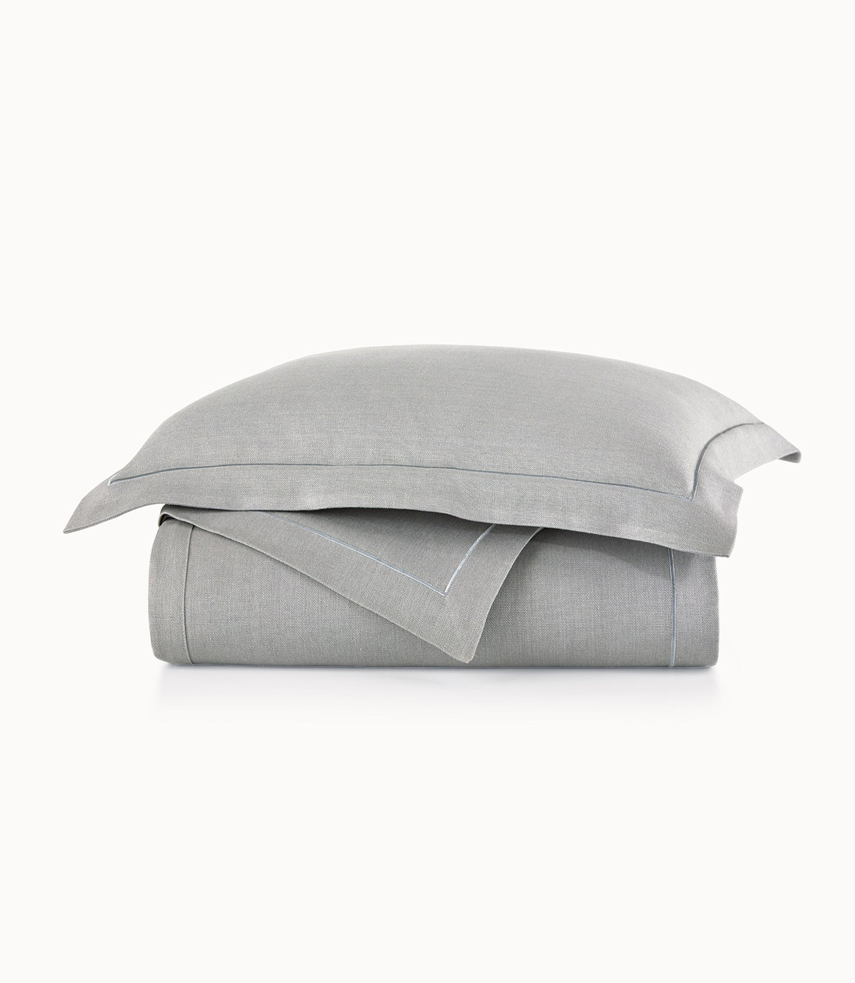 Rio Satin Stitch Coverlet Pewter