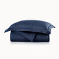 Rio Satin Stitch Coverlet Navy