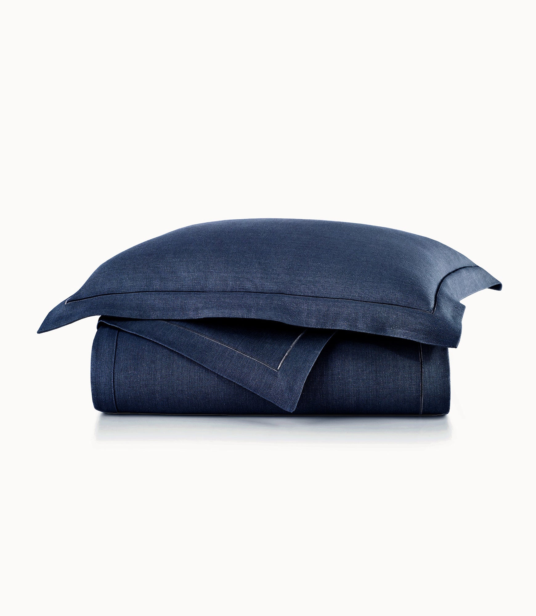 Rio Satin Stitch Coverlet Navy