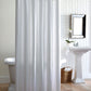Alyssa Matelasse Shower Curtain White Hanging In Bathroom