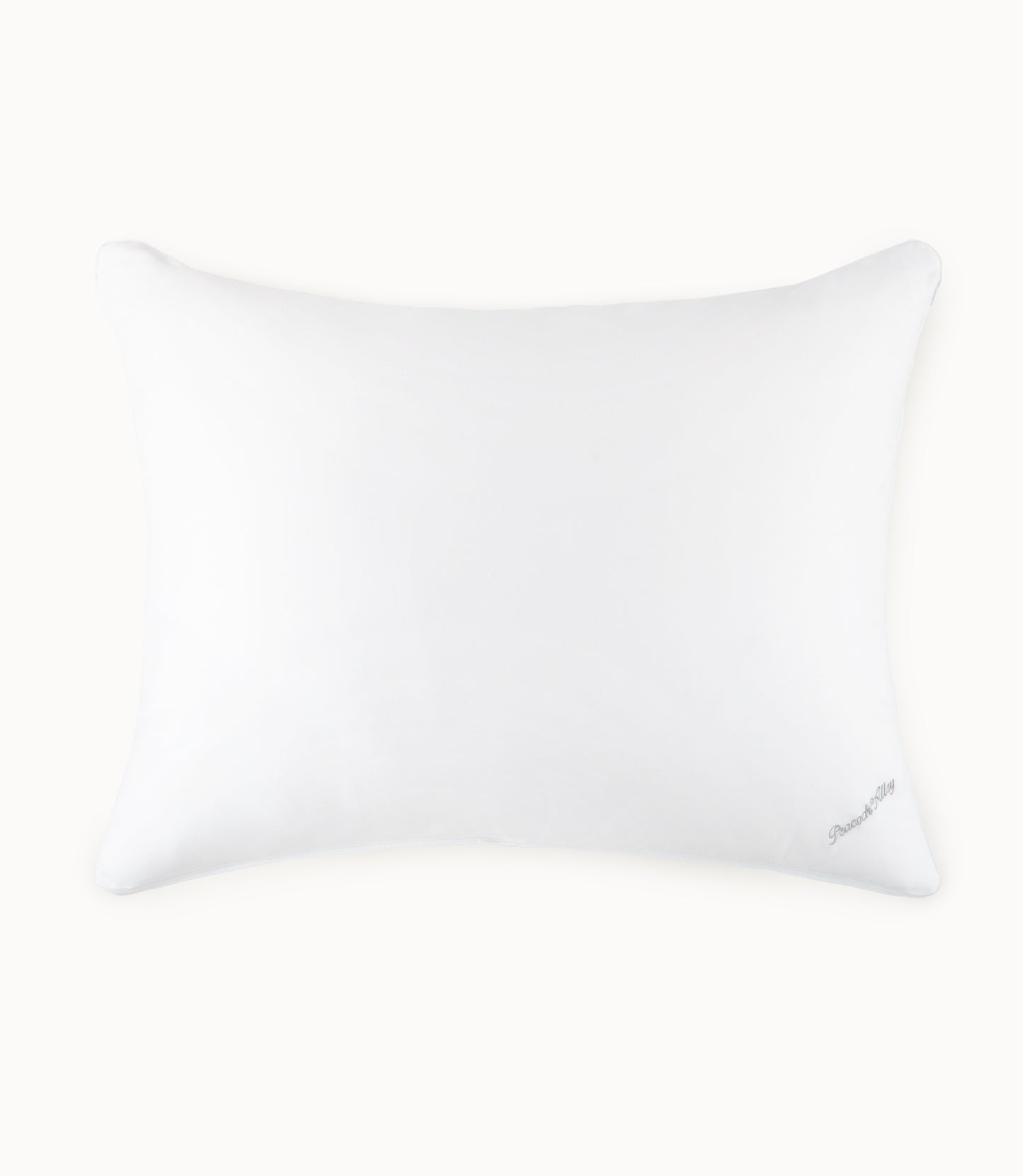 Silk Pillow Enhancer White on pillow