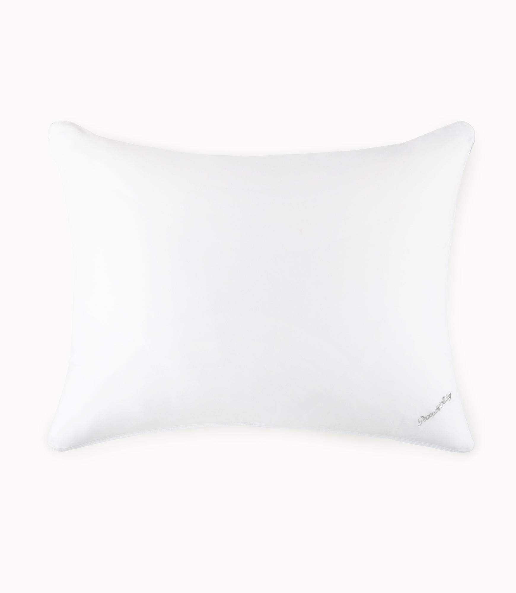 Silk Pillow Enhancer White on pillow