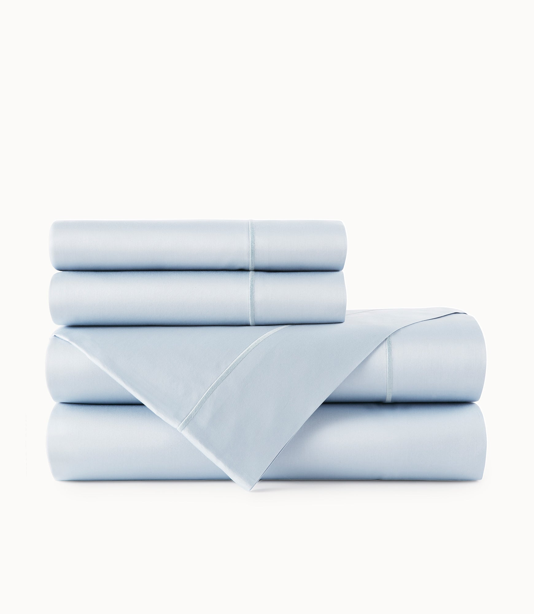 Soprano Sateen Sheet Set  Barely Blue