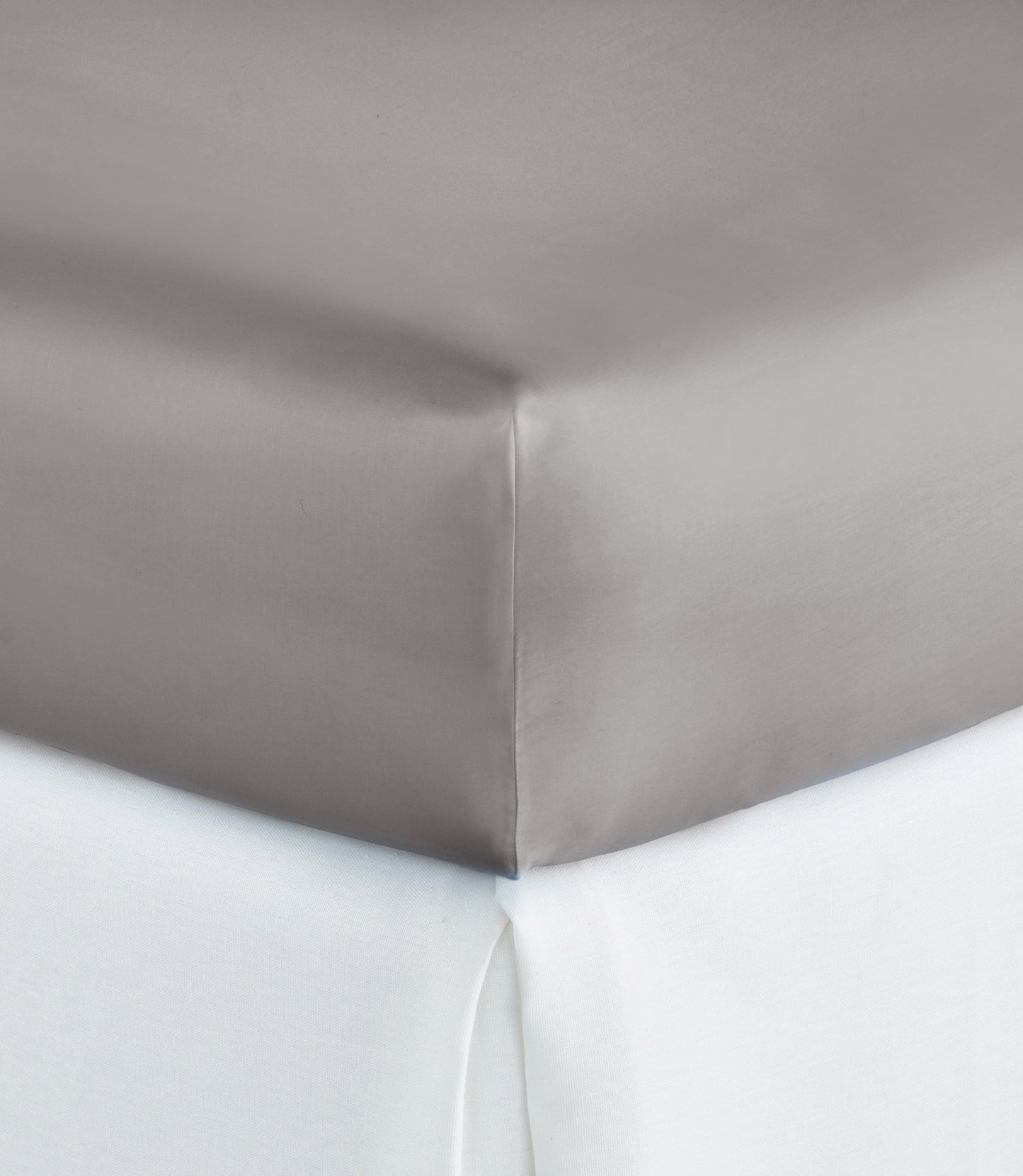 Soprano Sateen Fitted Sheet Pewter