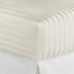 Products Soprano Stripe Sateen Fitted Sheet Ivory