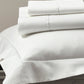 Soprano Sateen Flat Sheet in White with Sham