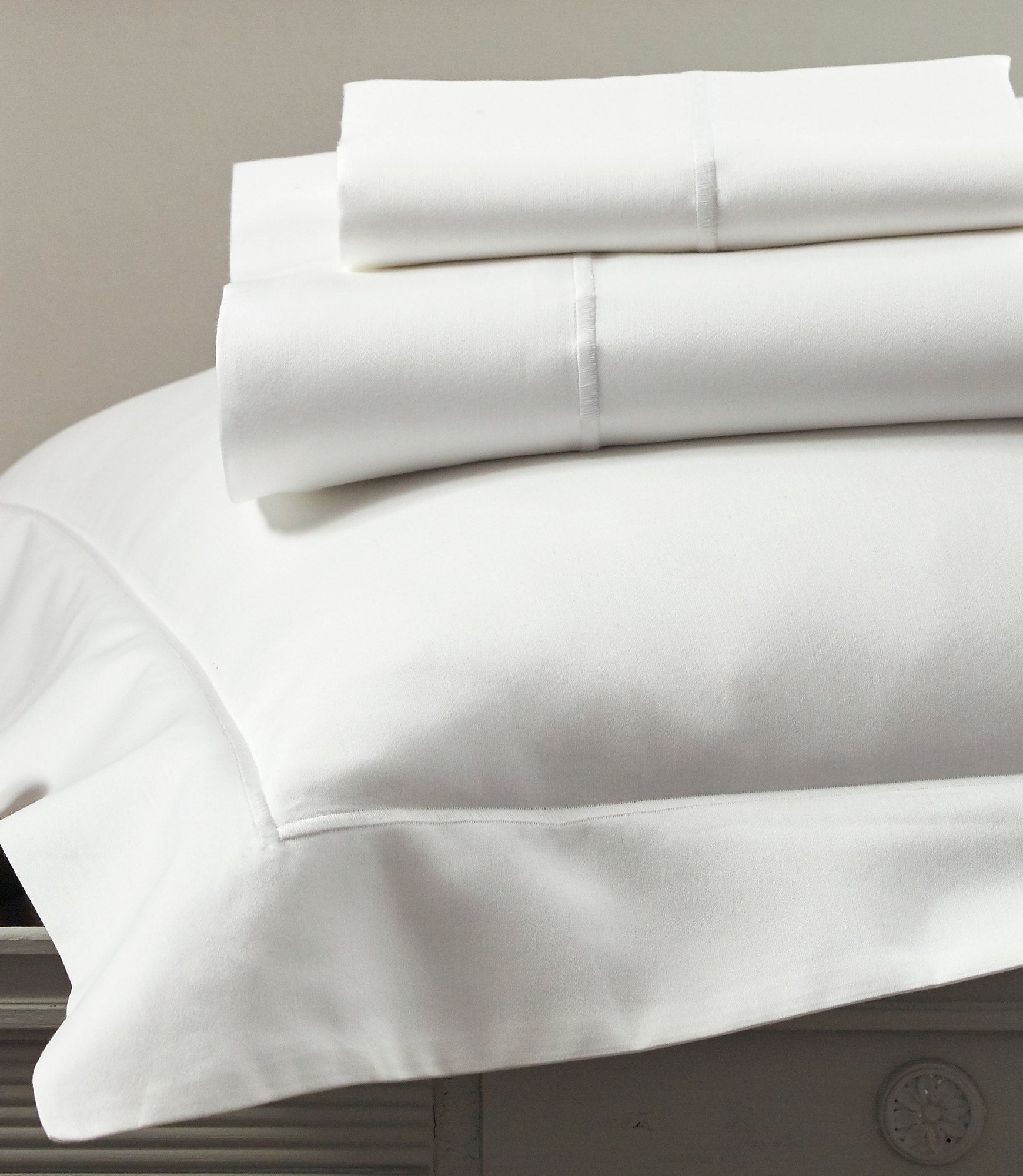 Soprano Shams and Sheets in White