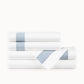 Soprano Trim Sateen Sheet Set Blue