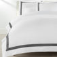 Soprano Trim Sateen Duvet Cover Pewter