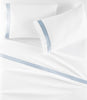 Soprano Trim Sateen Flat Sheet Set Blue