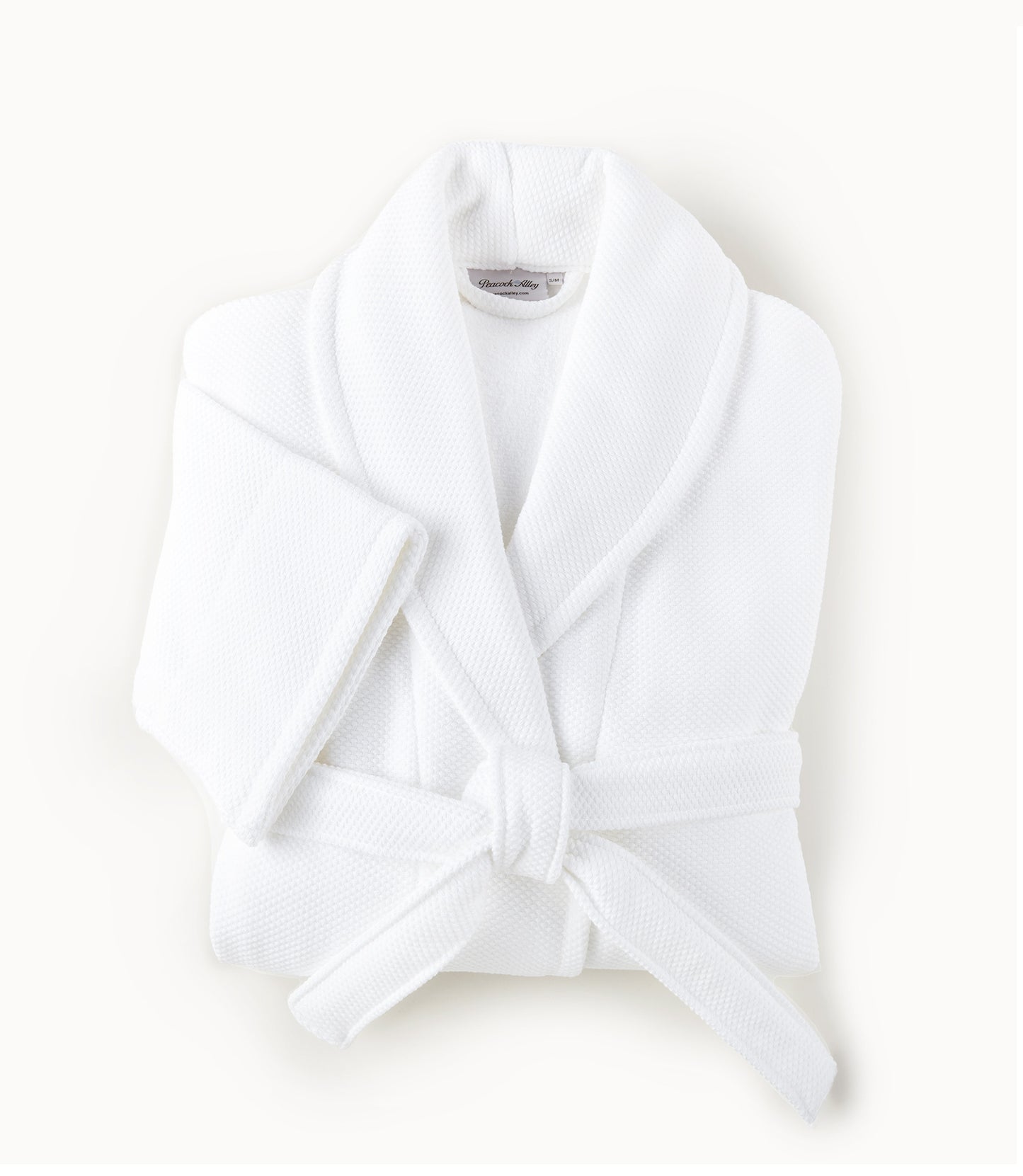 Folded White Spa Robe