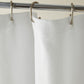 Spa Shower Curtain White Hanging On Shower Curtain Rod