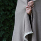 Woman with Telluride Wool Throw Blanket Gray