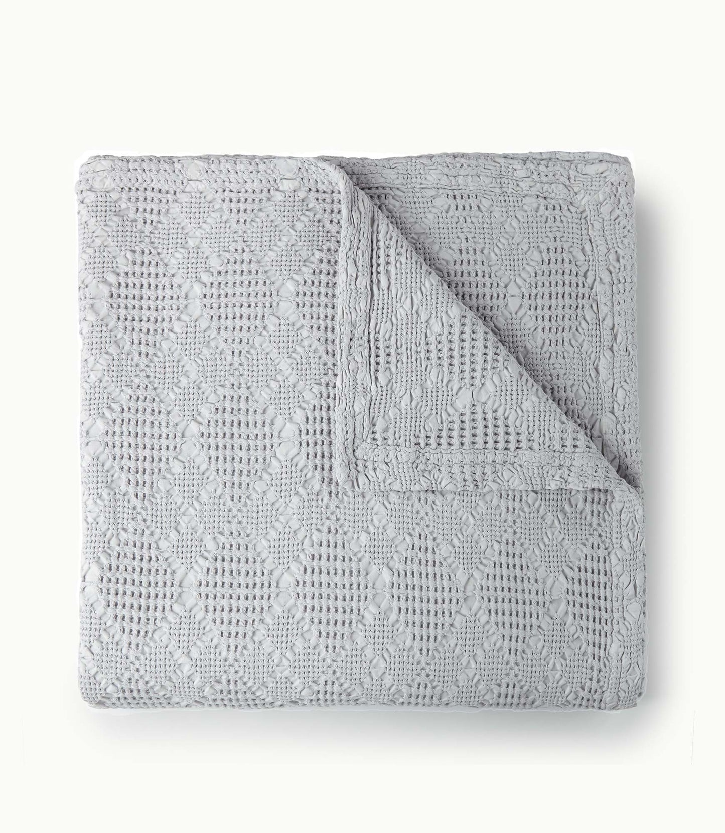 Textured Knit Blanket Fog