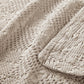 Textured Blanket Taupe folded