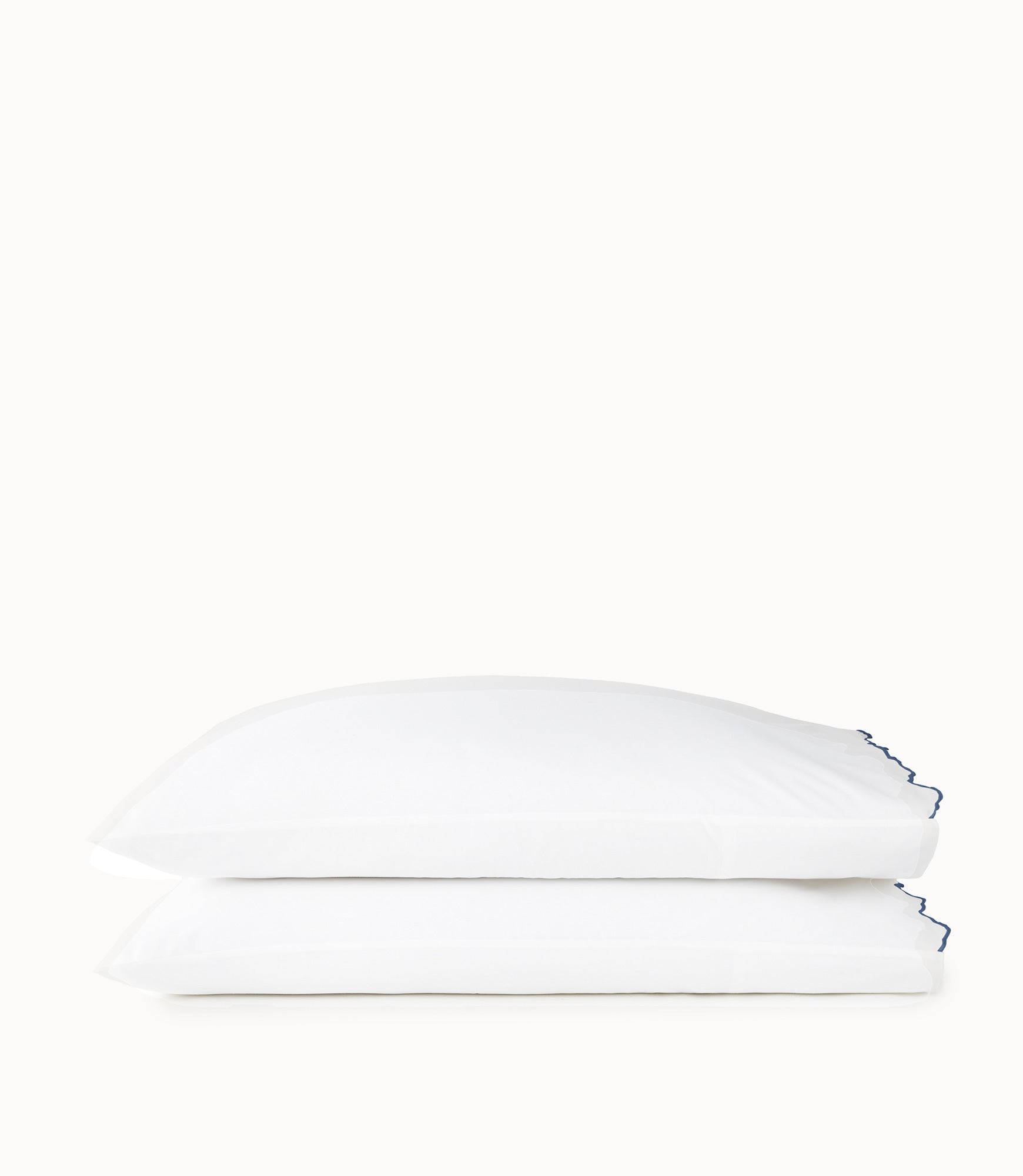 Urban Scallop Pillow Cases stacked Marine
