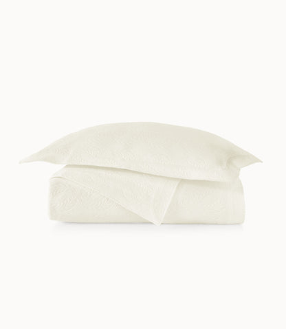 Vienna Coverlet & Sham in Ivory