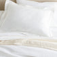 Vienna Sham on Bed White