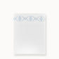 Concerto Embroidered Sateen Flat Sheet Sky