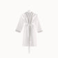 Pique Bath Robe with Linen Trim 