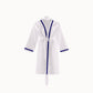 Pique Bath Robe with Midnight Trim 