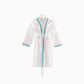 Pique Bath Robe with Ocean Trim 