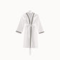 Pique Bath Robe with Platinum Trim