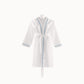 Pique Bath Robe with SKY Trim