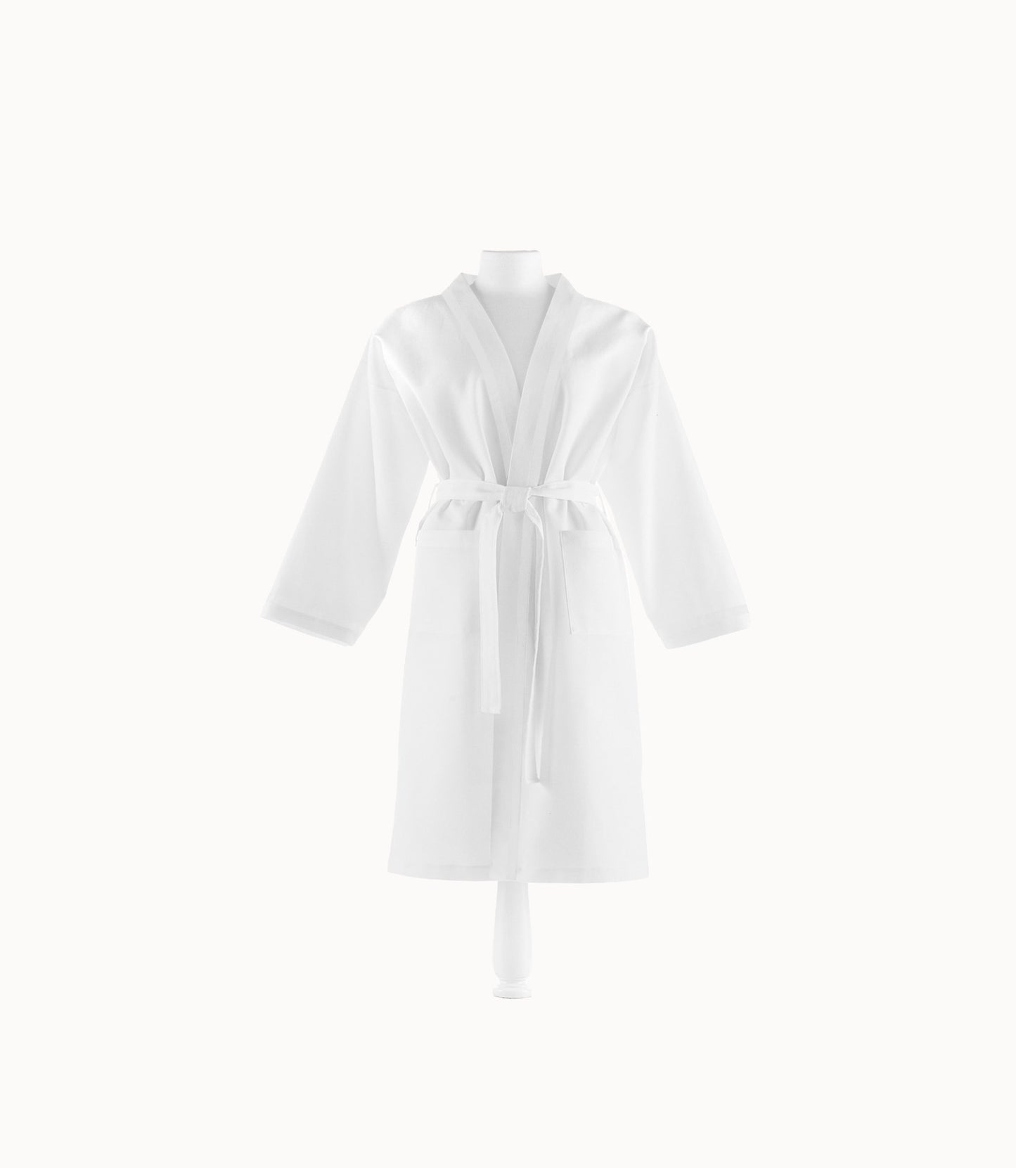 Pique Bath Robe with White Trim