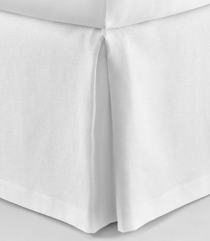 Rio Linen Bed Skirt White